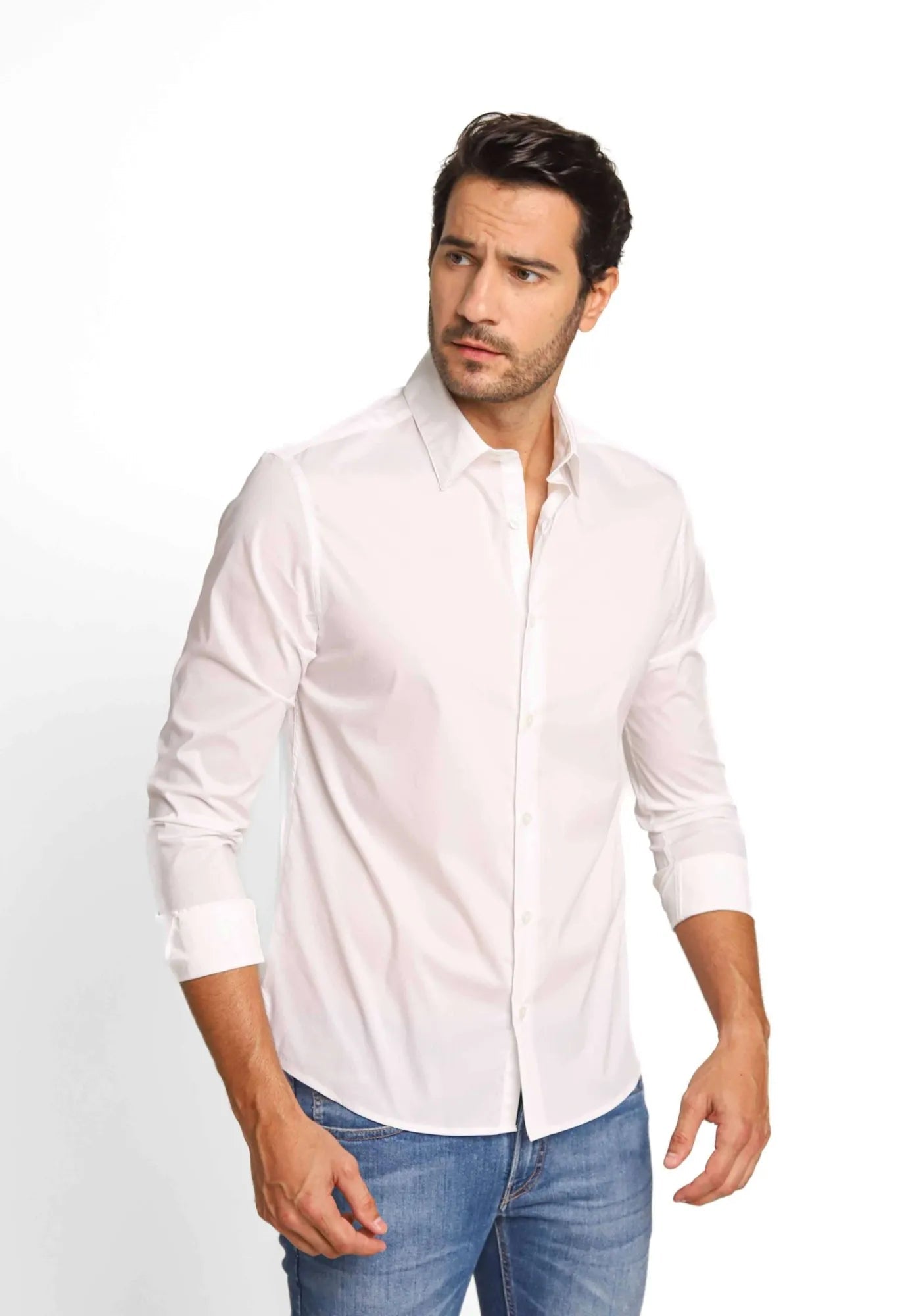 Camisa Dom Henrico ml Slim Fit Poliamida - Henri Store
