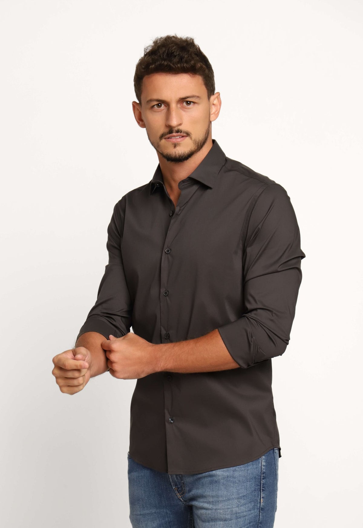 Camisa Dom Henrico ml Slim Fit Rivne - Henri Store