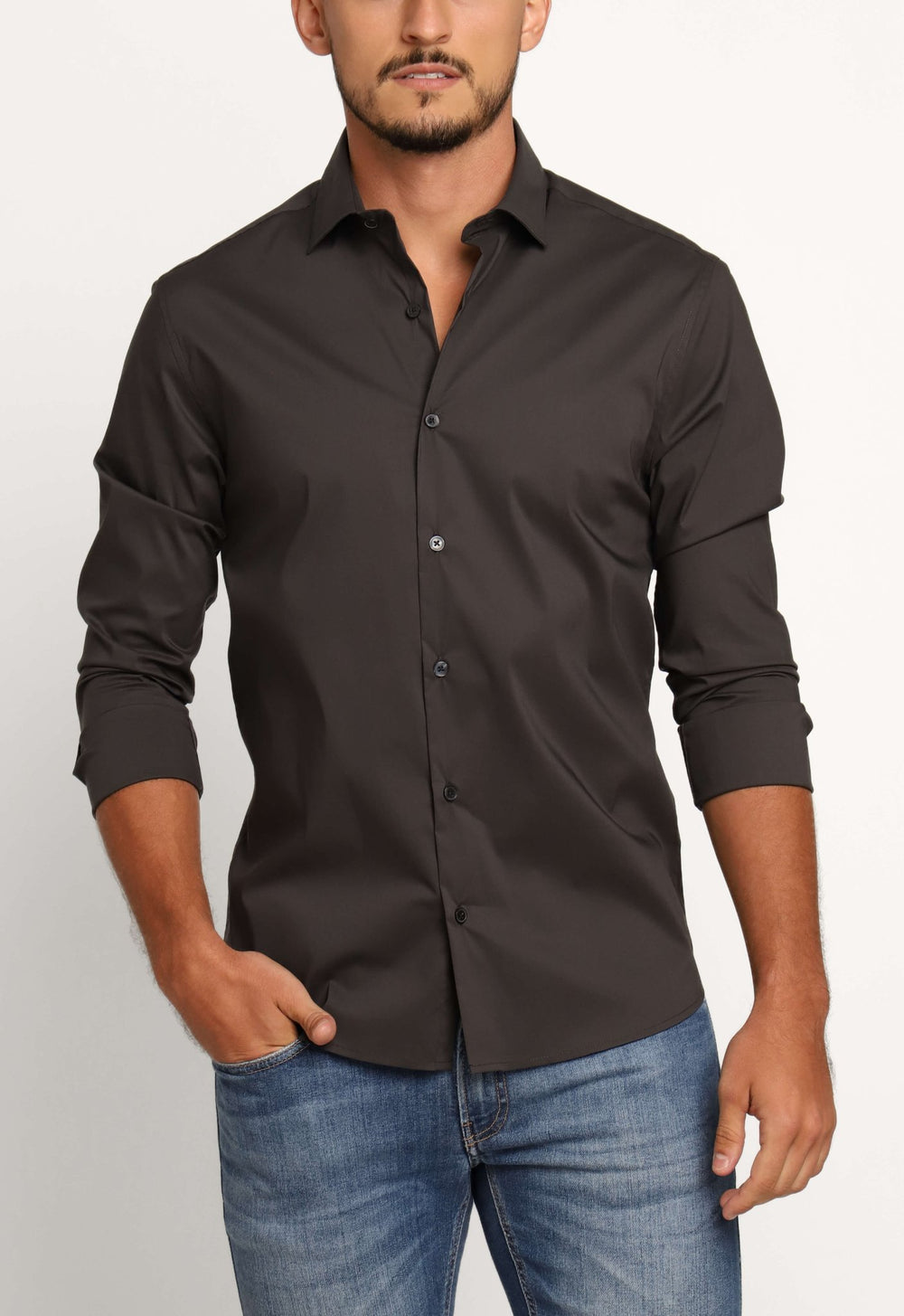 Camisa Dom Henrico ml Slim Fit Rivne - Henri Store