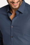 Camisa Dom Henrico Ml Slim Fit Xadrez Marinho - Henri Store