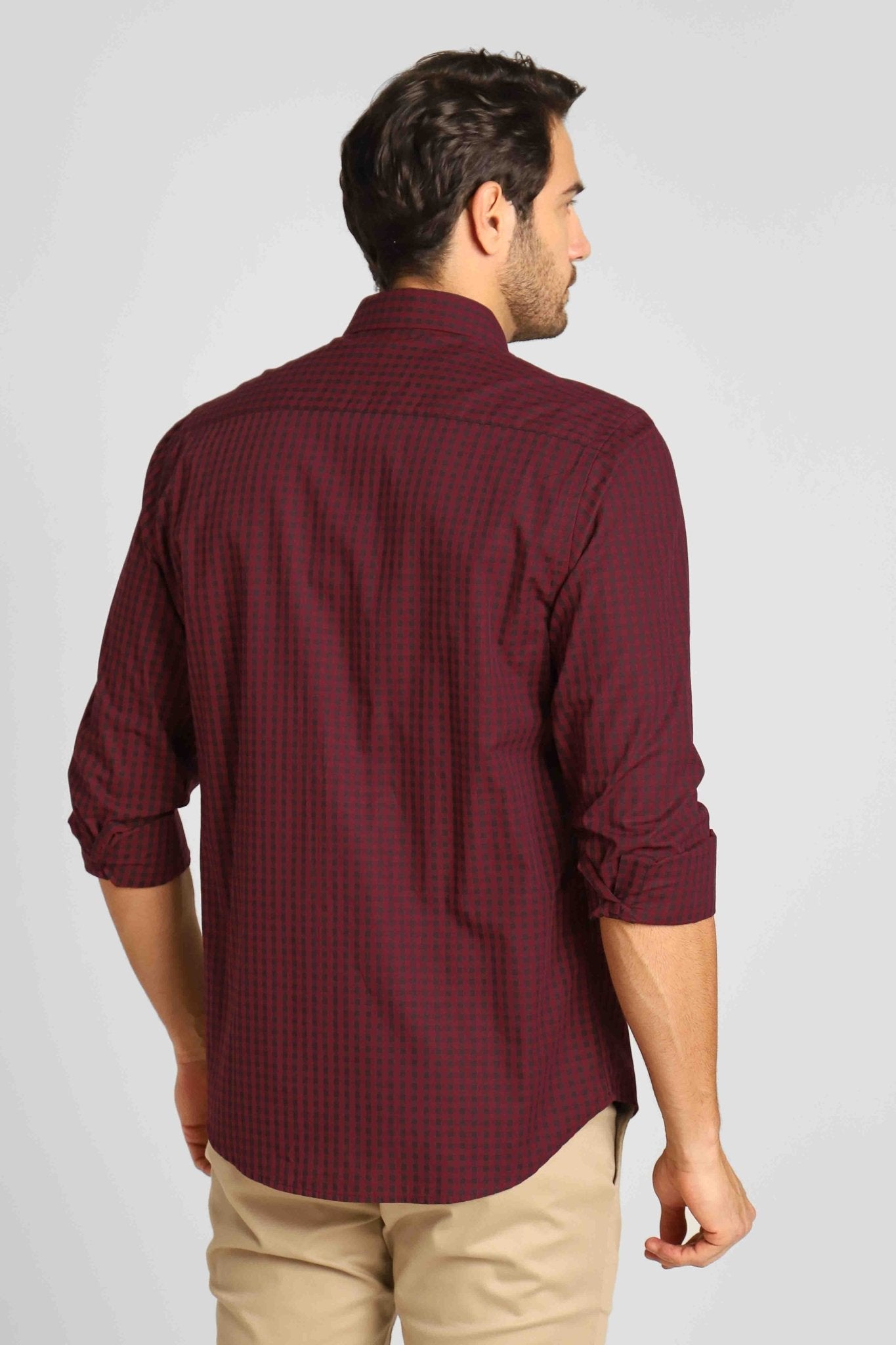 Camisa Dom Henrico ml Slim Xadrez - Henri Store