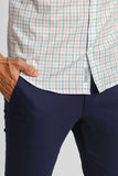 Camisa Dom Henrico Ml Xadrez Rosa C/ Verde - Henri Store