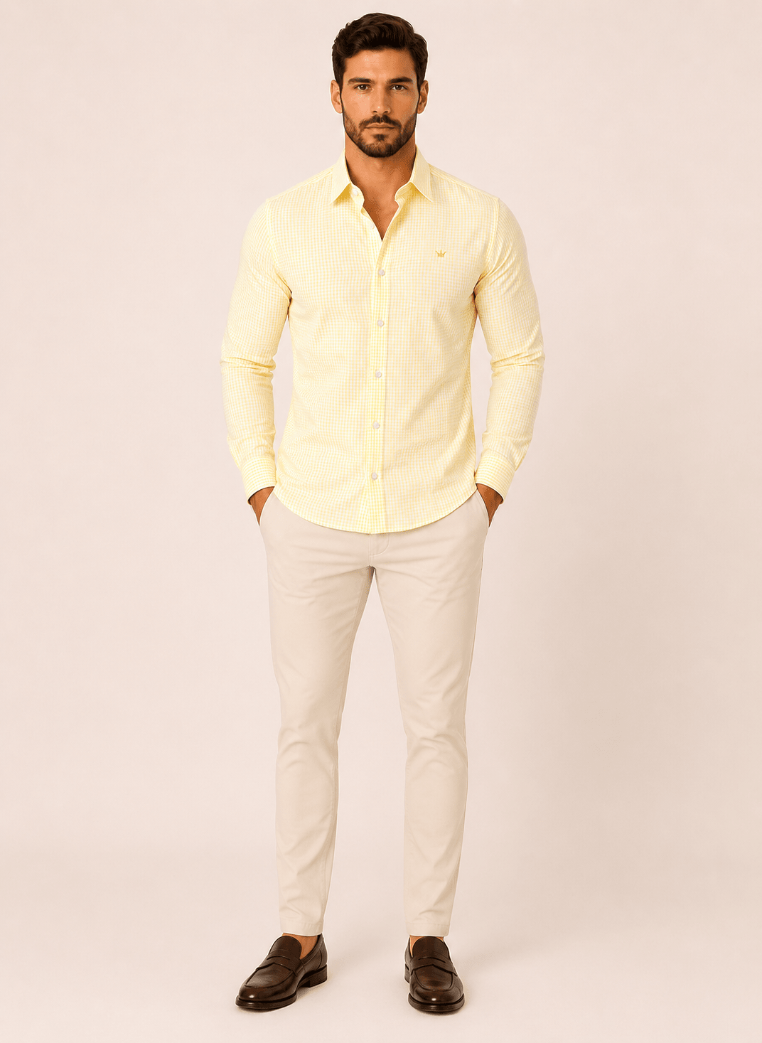 Camisa Dom Henrico ml Xadrez - Henri Store