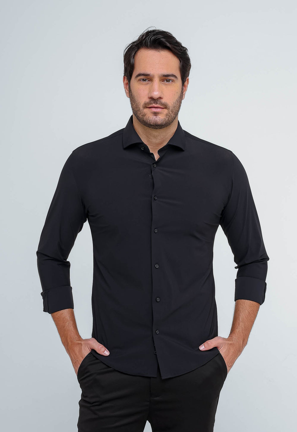 Camisa Dom Henrico Slim Fit Poliamida - Henri Store