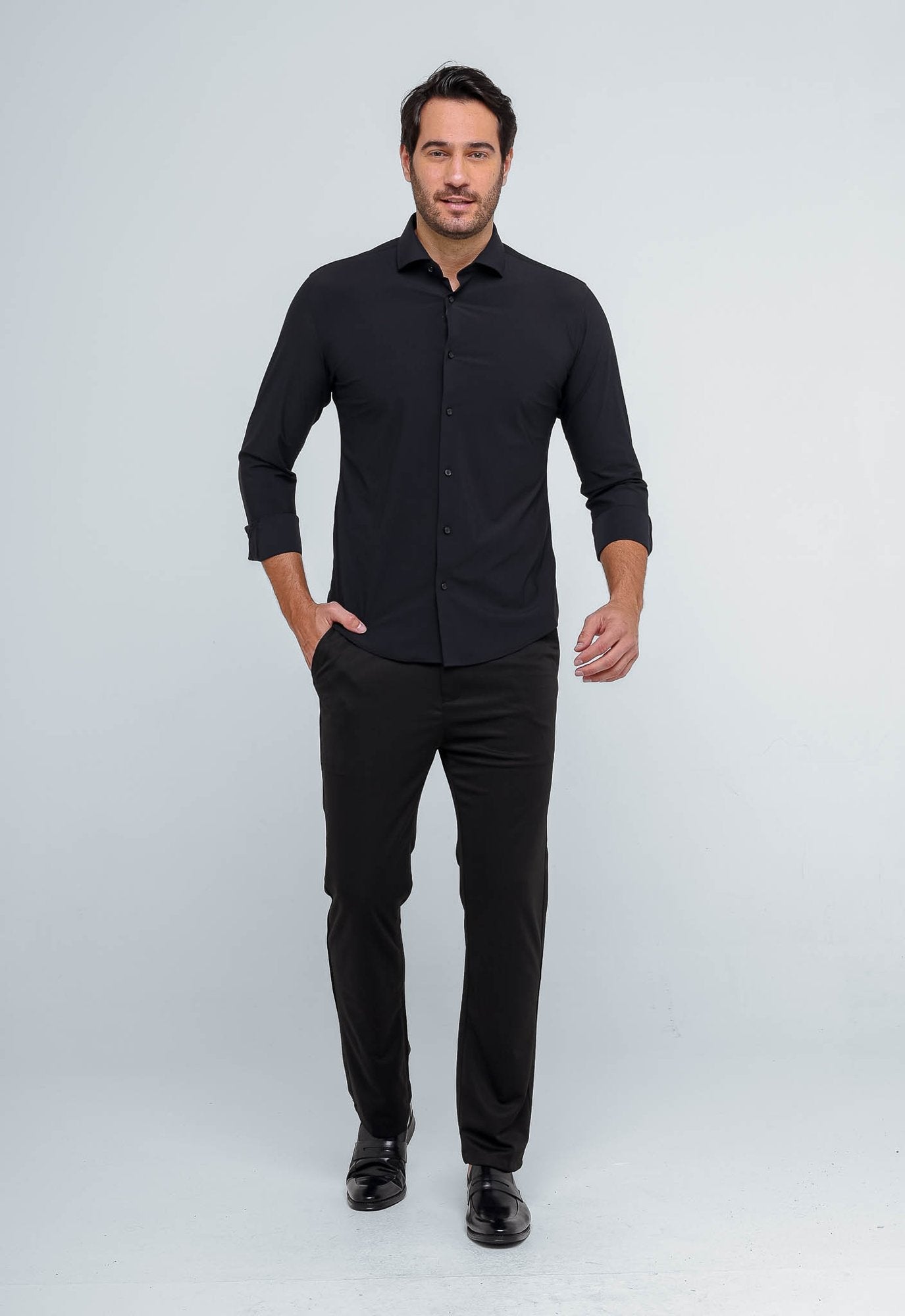 Camisa Dom Henrico Slim Fit Poliamida - Henri Store