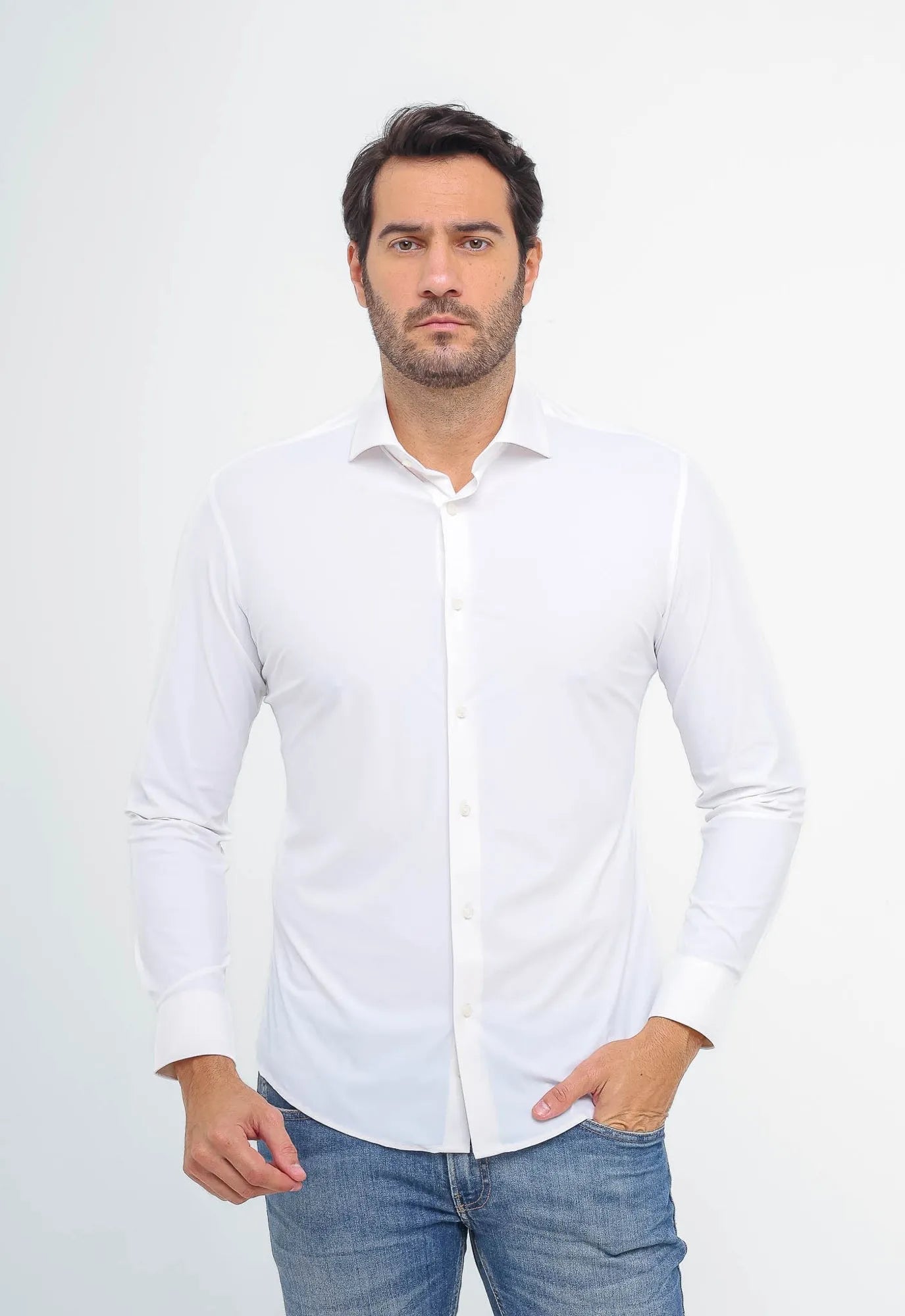 Camisa Dom Henrico Slim Fit Poliamida - Henri Store