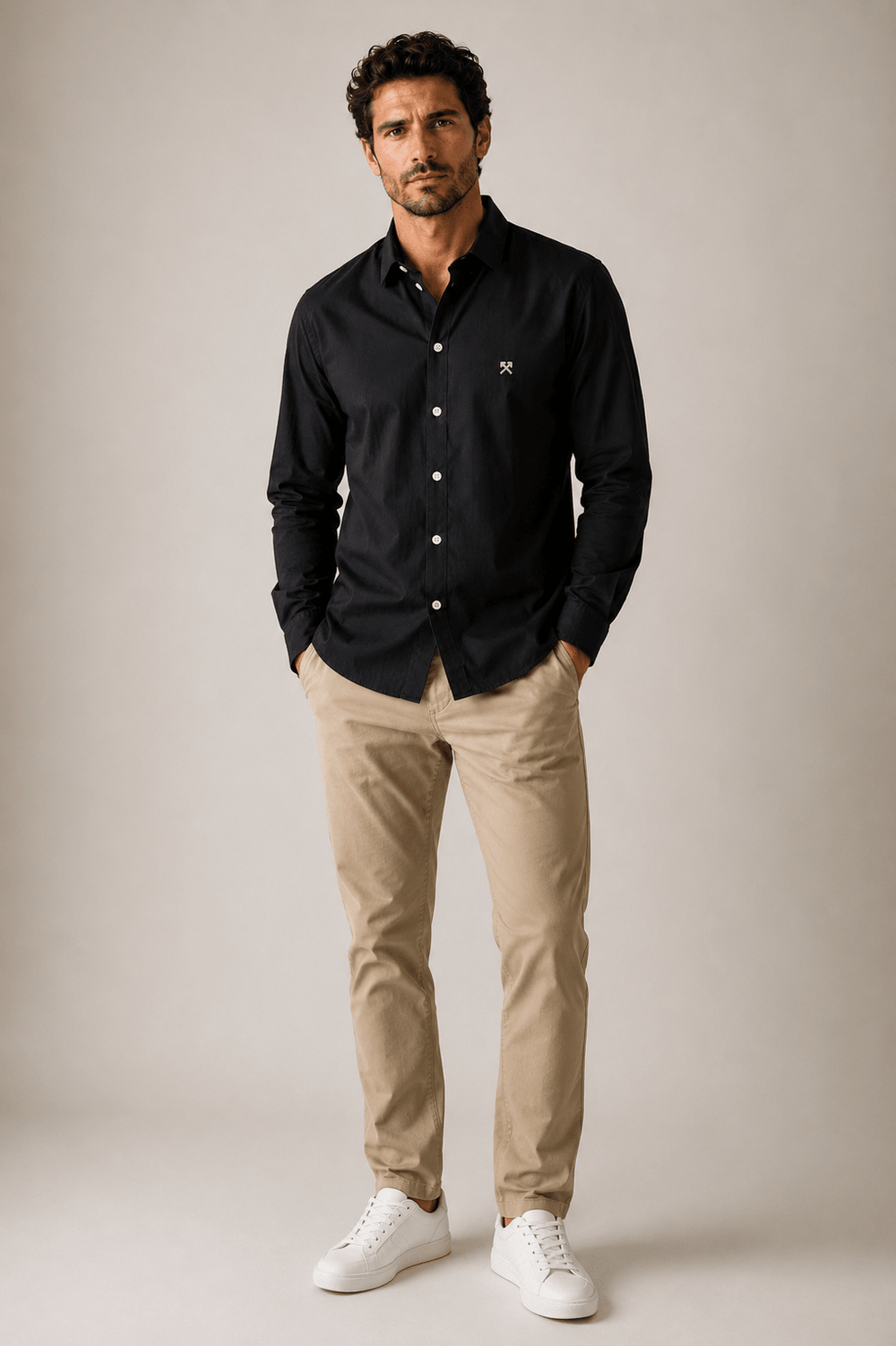 Camisa Eleven Basica Ml Preto - Henri Store