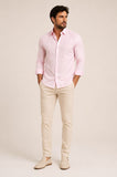 Camisa Eleven Ml Basica Flame Rosa - Henri Store