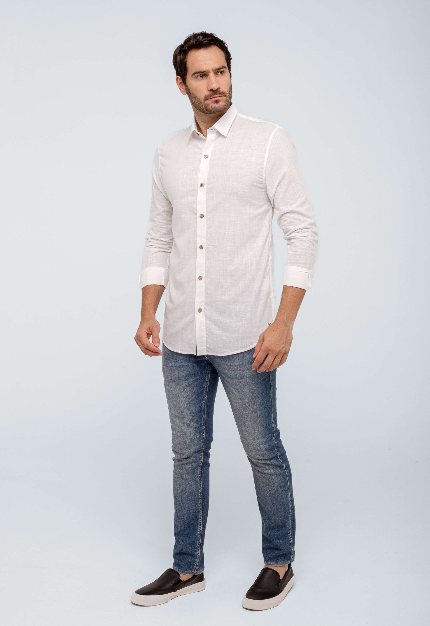 Camisa Eleven Ml Comfort Branca - Henri Store