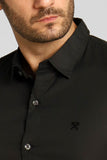 Camisa Eleven Ml Voil Preta - Henri Store