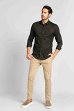 Camisa Eleven Ml Voil Preta - Henri Store