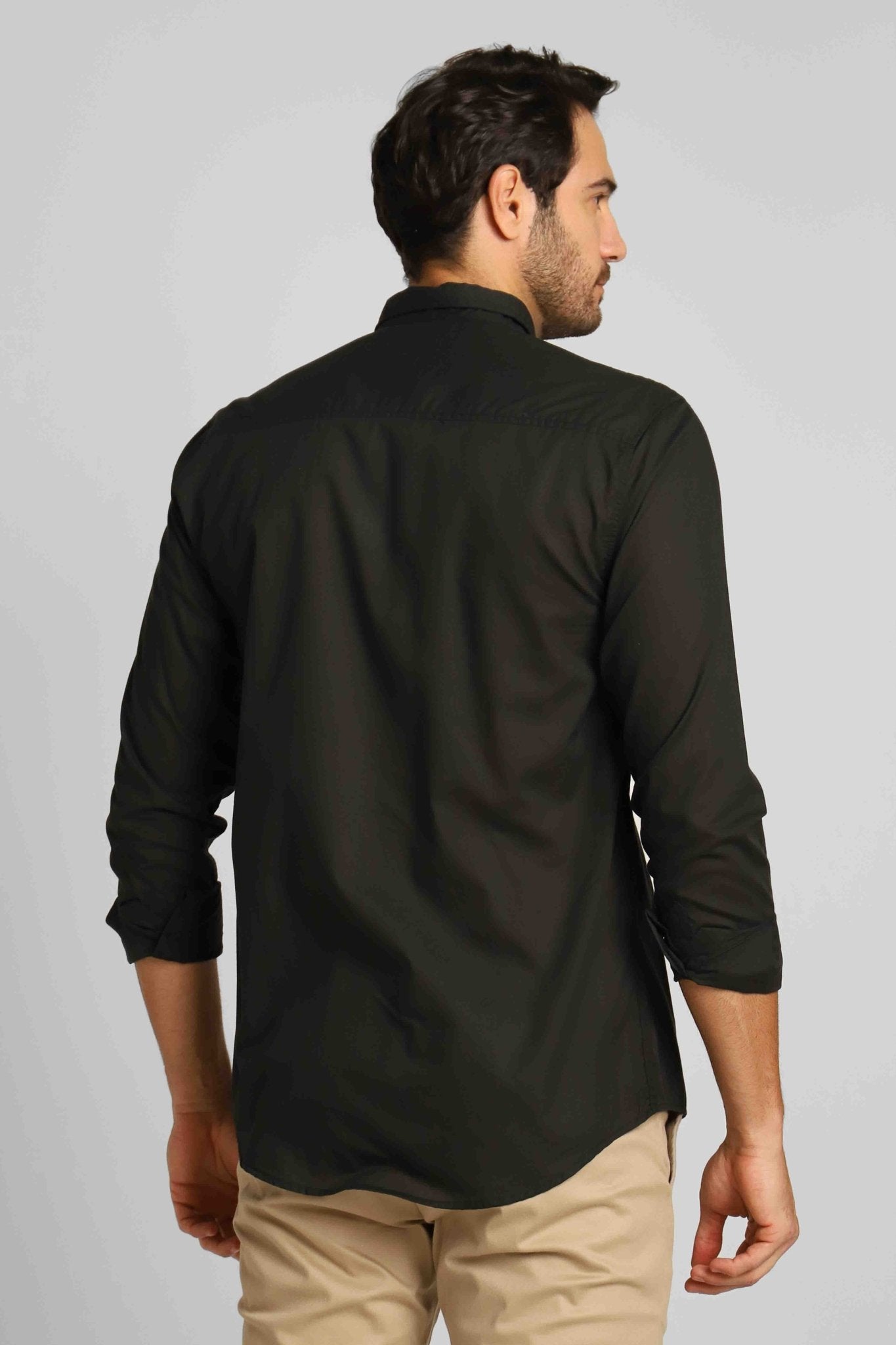 Camisa Eleven Ml Voil Preta - Henri Store