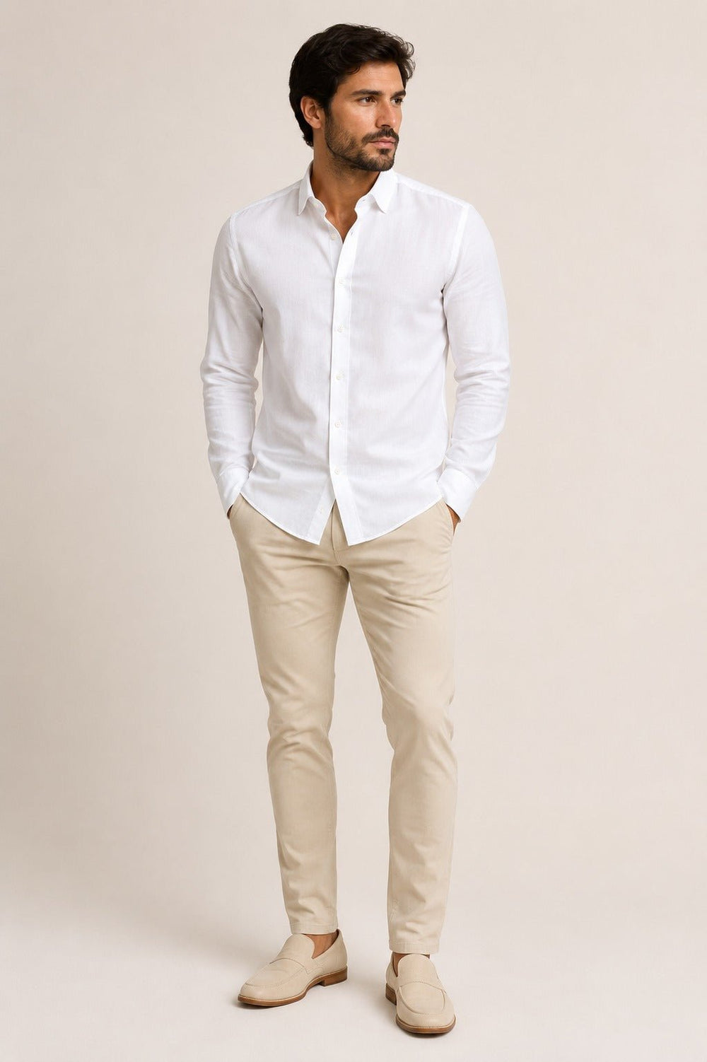 Camisa Ellus Tricoline Ly Slim Italian ML - Henri Store