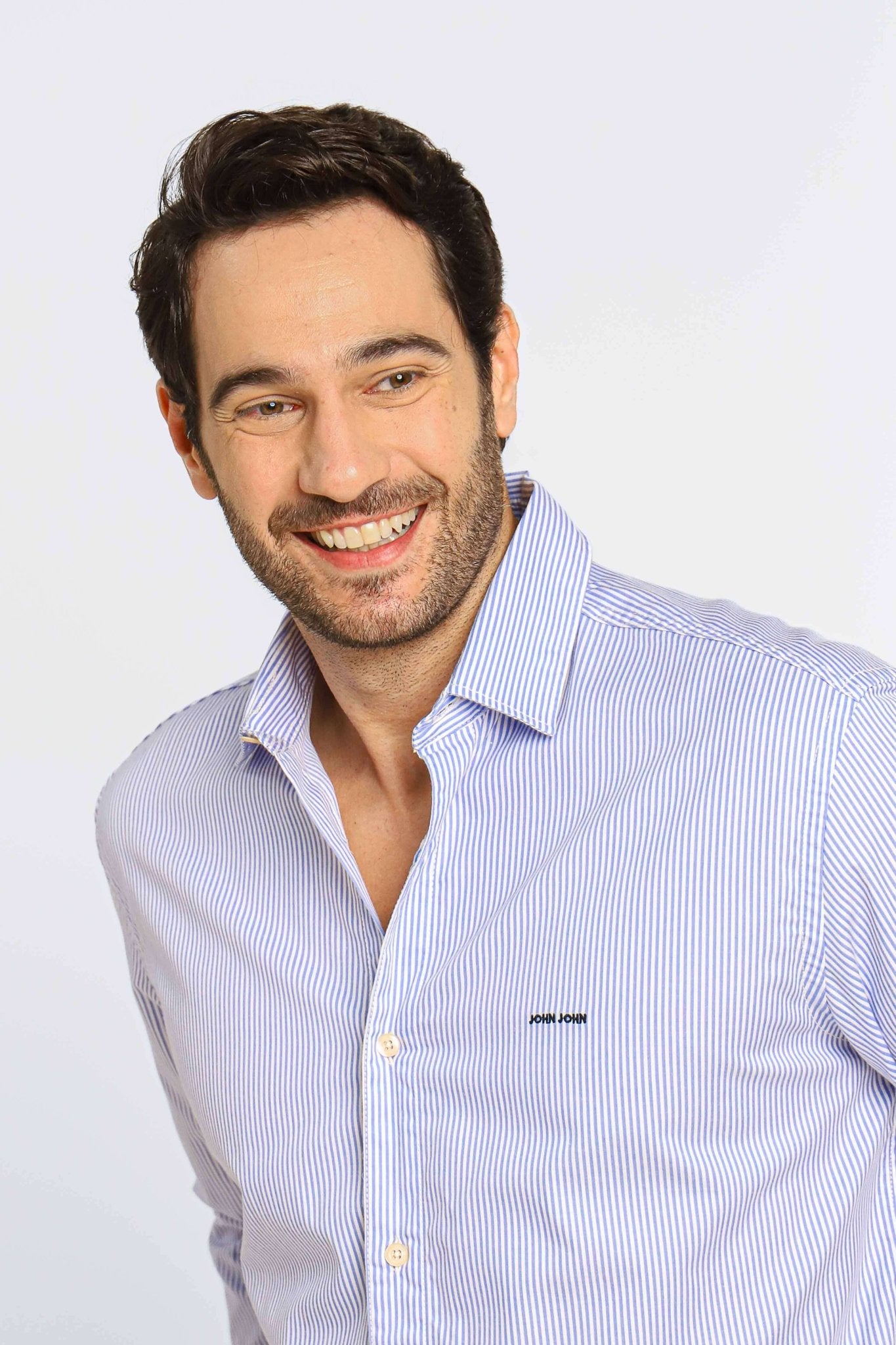 Camisa John John Kell ml Listrada Azul - Henri Store