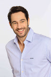 Camisa John John Kell ml Listrada Azul - Henri Store