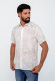 Camisa John John mc Lightbloom Estampado Off White - Henri Store