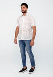 Camisa John John mc Lightbloom Estampado Off White - Henri Store