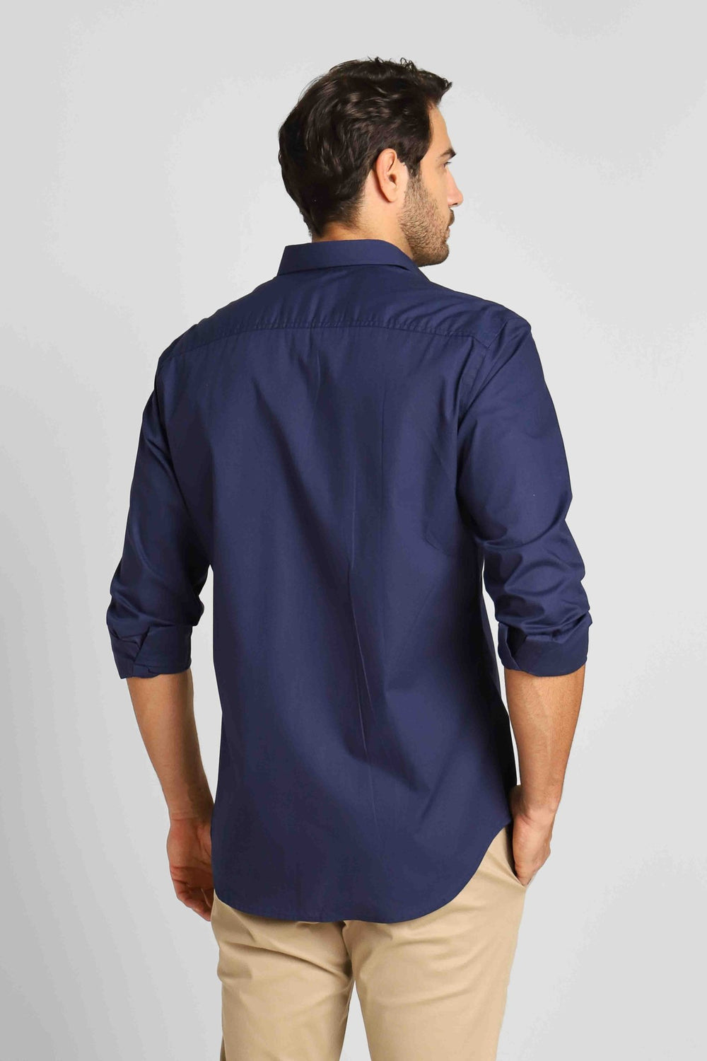 Camisa John John Ml Straight Marinho - Henri Store