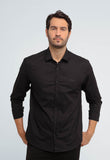 Camisa John John Ml Straight Preta LIVE - Henri Store
