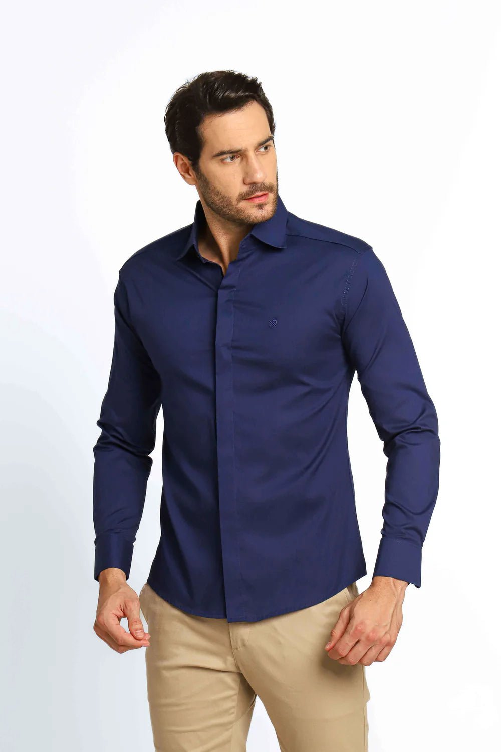 Camisa Manga Longa Slim Fit Scavo Elegance - Henri Store