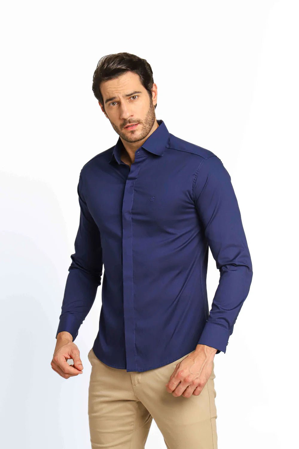 Camisa Manga Longa Slim Fit Scavo Elegance - Henri Store
