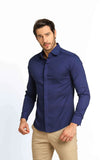 Camisa Manga Longa Slim Fit Scavo Elegance - Henri Store