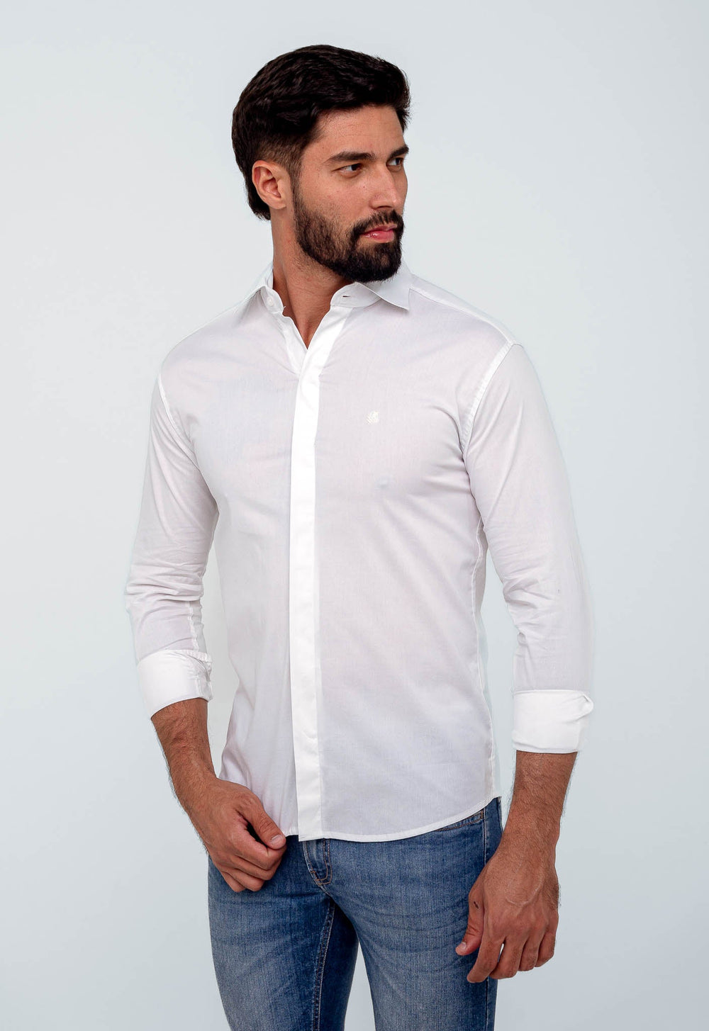 Camisa Manga Longa Slim Fit Scavo Elegance - Henri Store