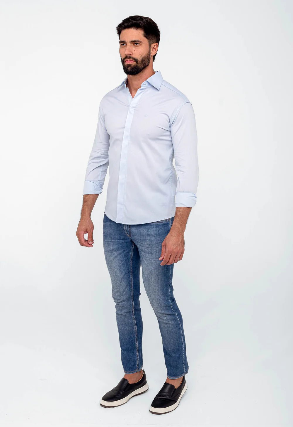 Camisa Manga Longa Slim Fit Scavo Elegance - Henri Store