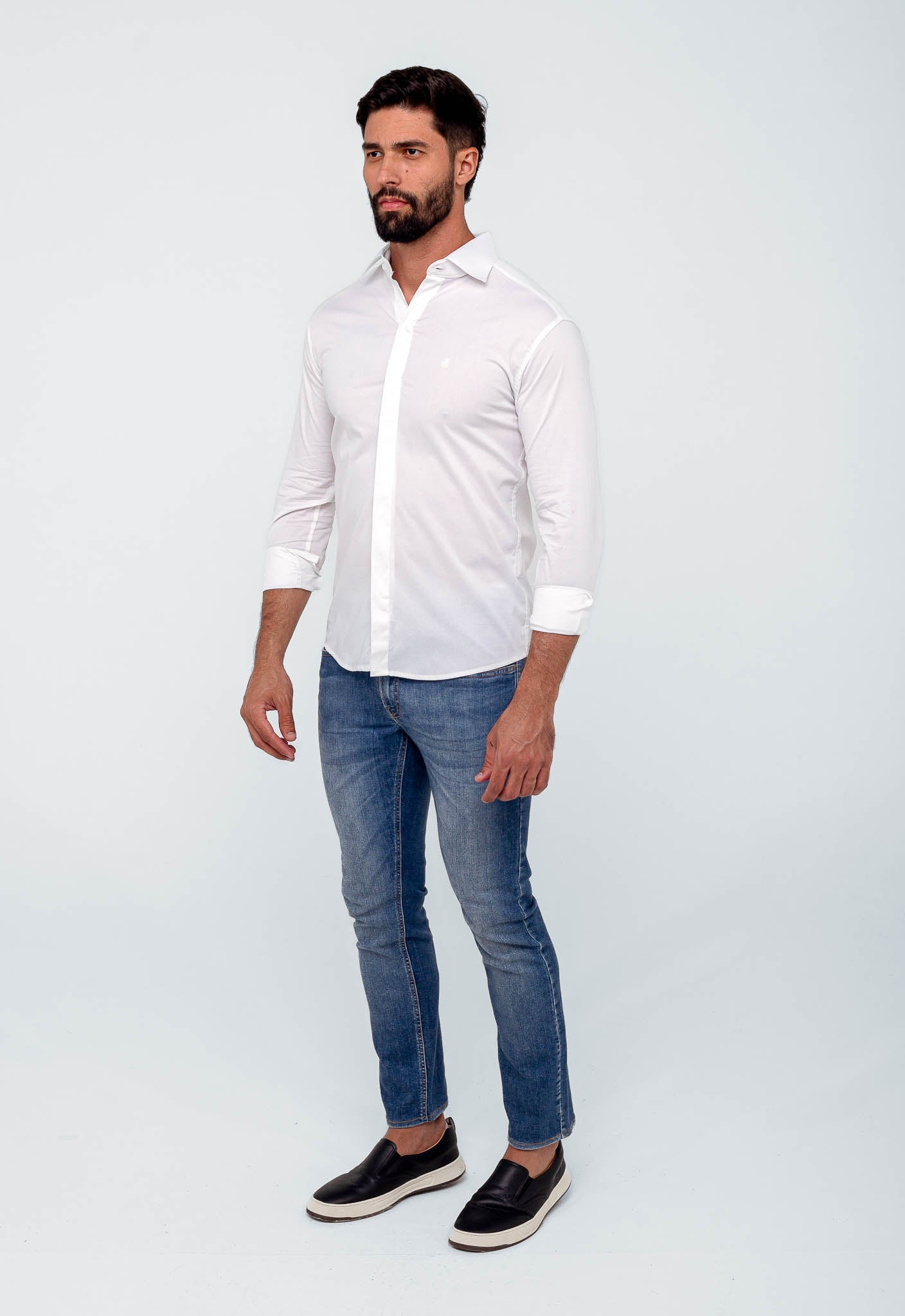 Camisa Manga Longa Slim Fit Scavo Elegance - Henri Store