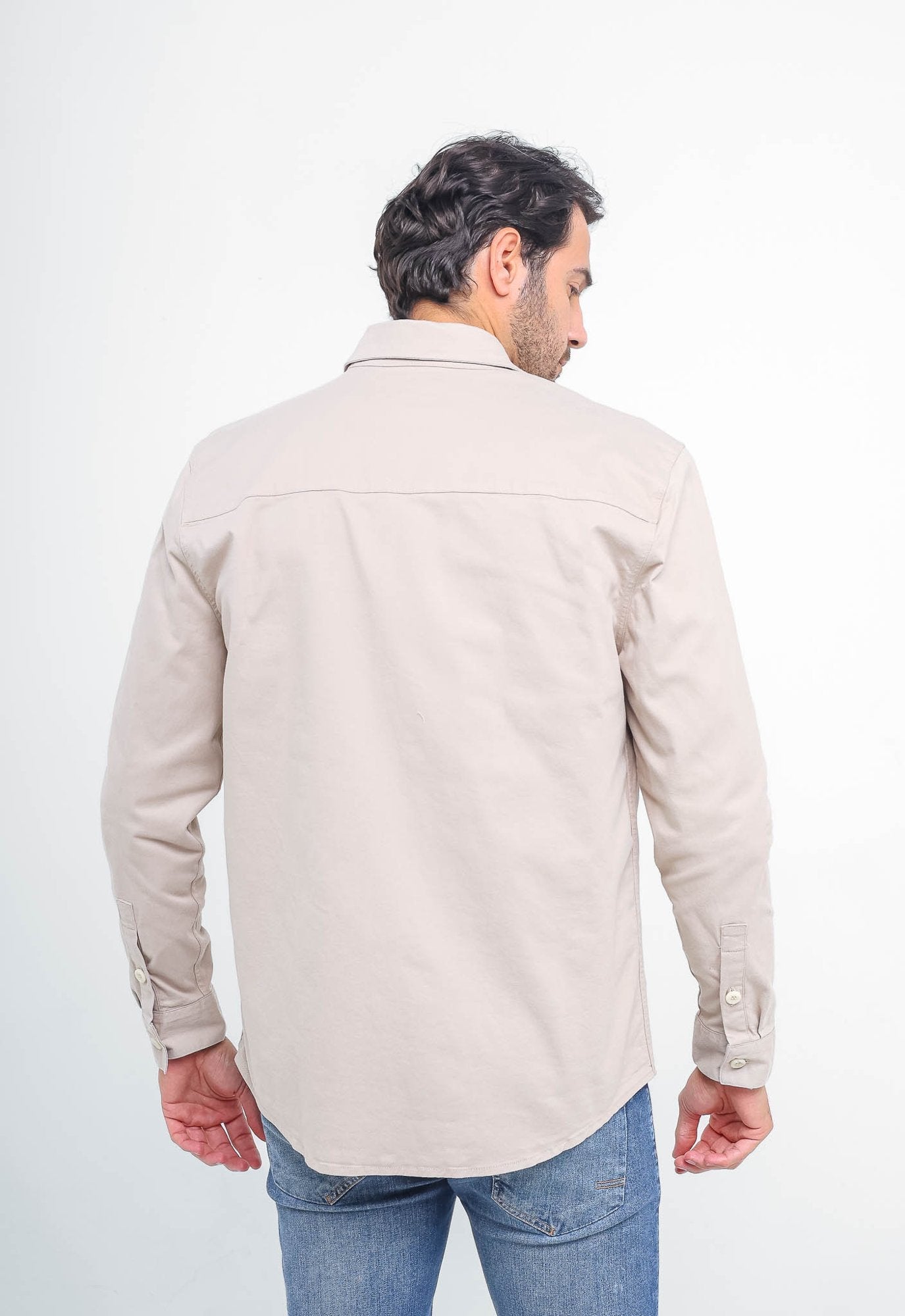 Camisa Overshirt Calvin Klein Manga Longa Slim Fit - Henri Store