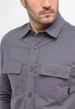 Camisa Overshirt Calvin Klein Manga Longa Slim Fit - Henri Store