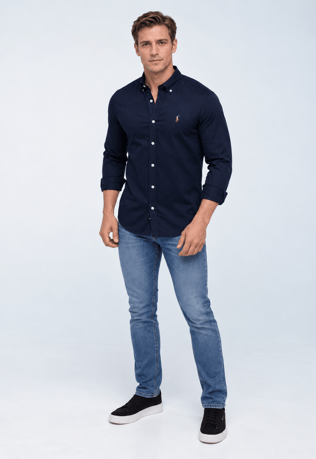 Camisa Ralph Lauren Básica Custom Fit - Henri StoreCamisa