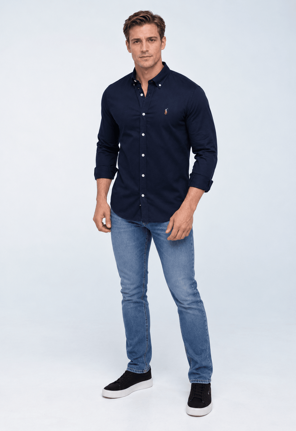 Camisa Ralph Lauren Básica Custom Fit - Henri StoreCamisa