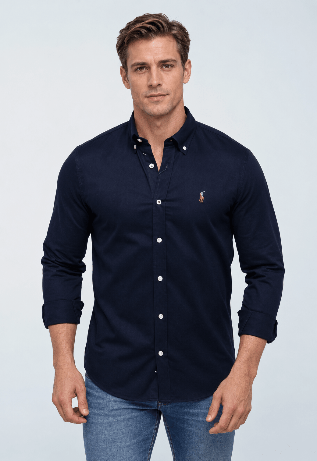 Camisa Ralph Lauren Básica Custom Fit - Henri StoreCamisa
