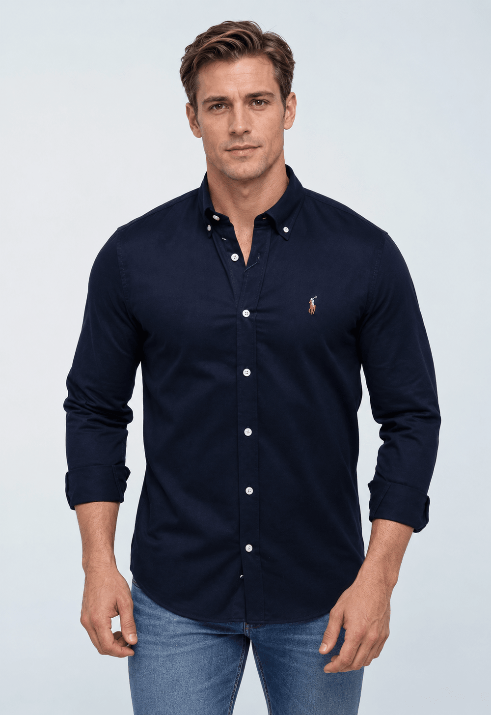 Camisa Ralph Lauren Básica Custom Fit - Henri StoreCamisa