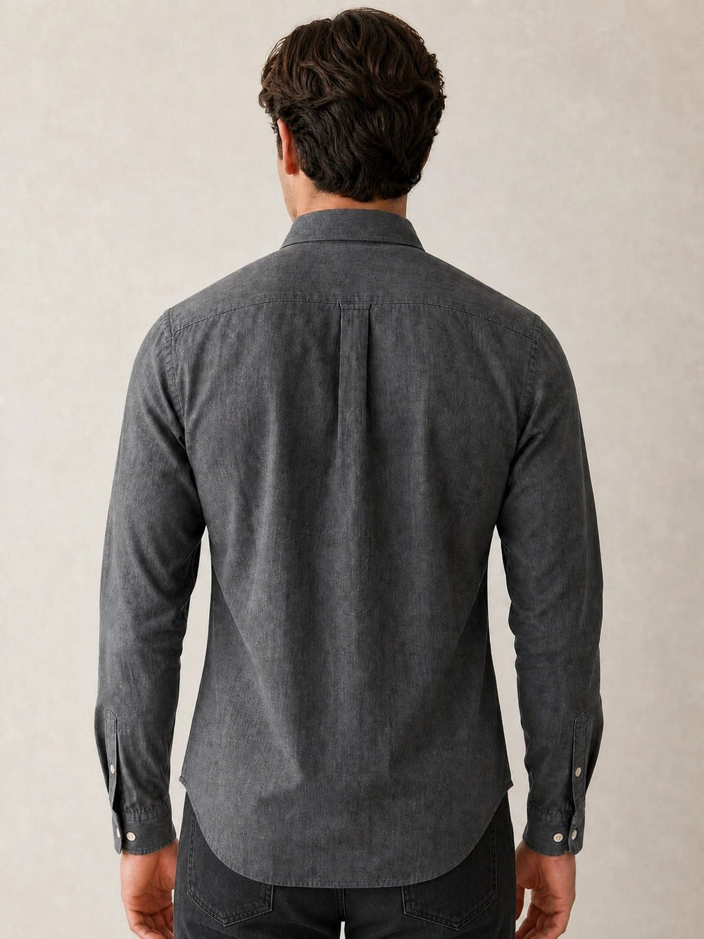 Camisa Ralph Lauren Custom Fit Cinza Poney Vermelho - Henri Store