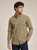 Camisa Ralph Lauren Custom Fit Xadrez Mostarda Ponei Colorido - Henri Store