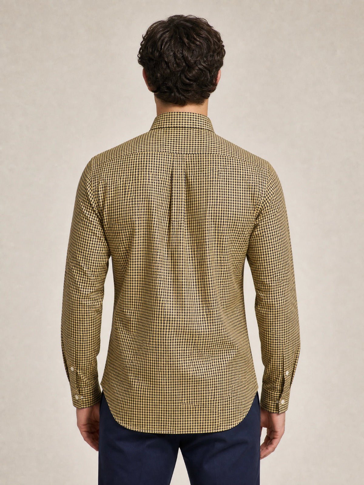 Camisa Ralph Lauren Custom Fit Xadrez Mostarda Ponei Colorido - Henri Store