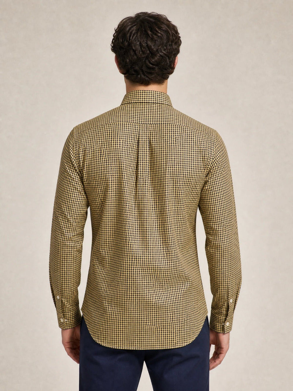 Camisa Ralph Lauren Custom Fit Xadrez Mostarda Ponei Colorido - Henri Store