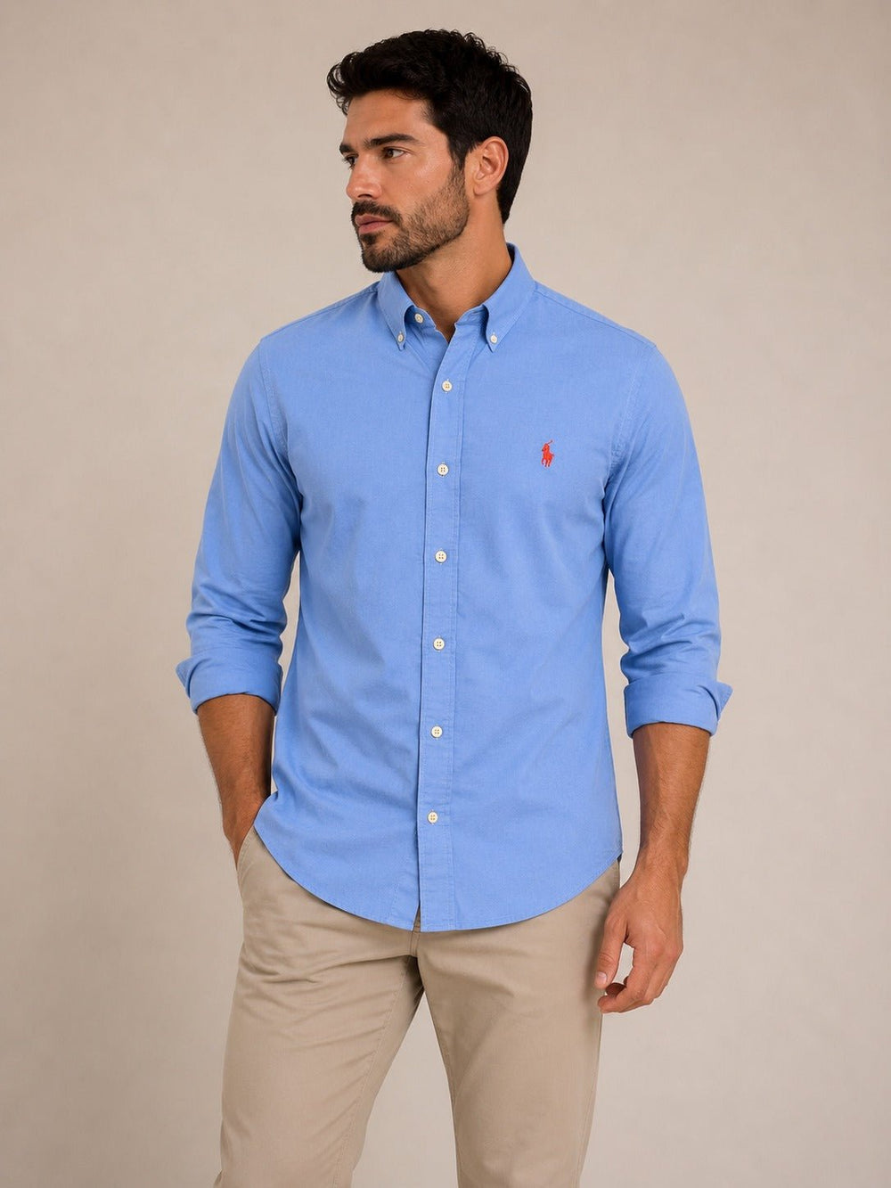 Camisa Ralph Lauren ML Azul Lisa Ponei Vermelho - Henri Store