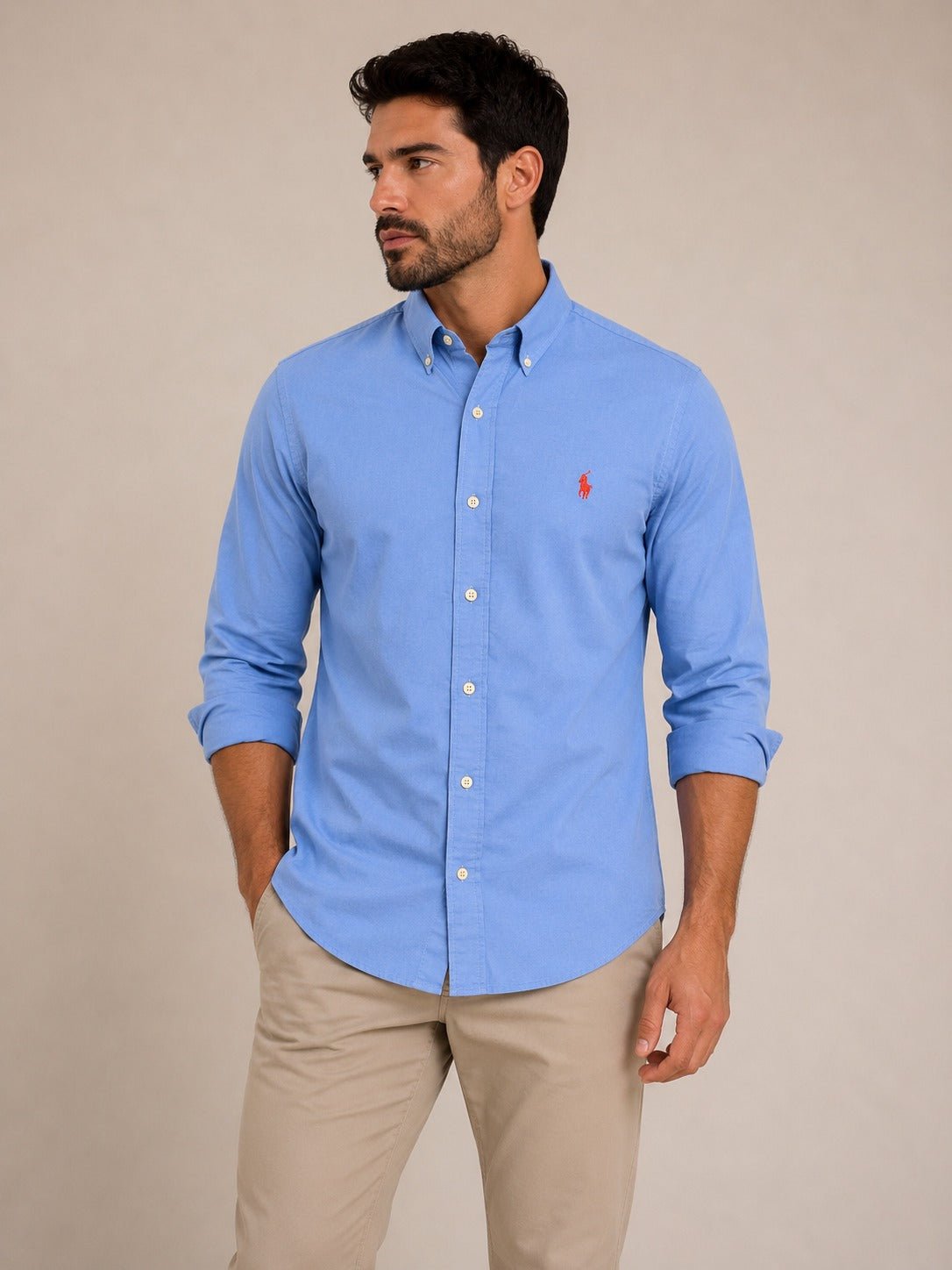 Camisa Ralph Lauren ML Azul Lisa Ponei Vermelho - Henri Store