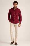 Camisa Ralph Lauren Slim Fit vinho - Henri Store