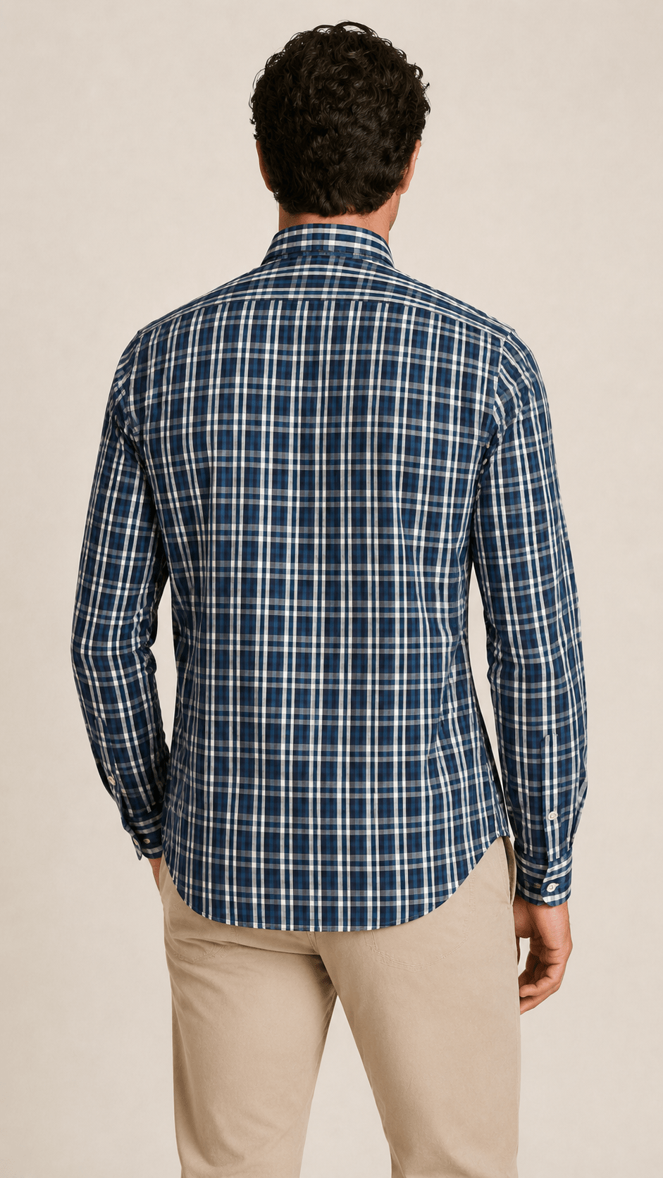 Camisa Ralph Lauren Xadrez Custom Fit ML - Henri Store