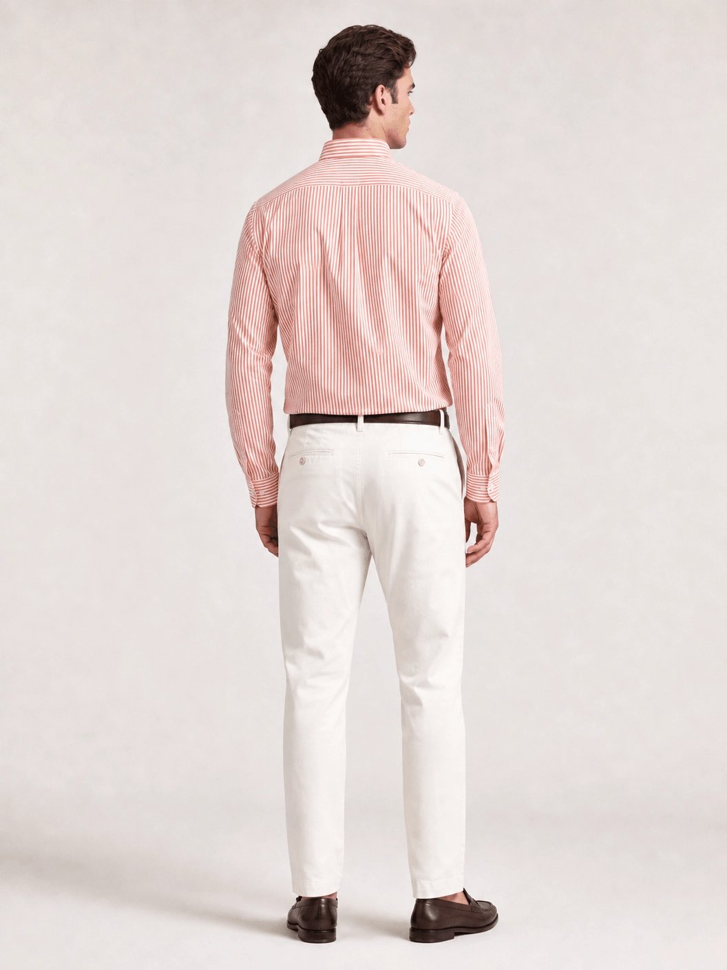 Camisa Raph Lauren Custom Fit Laranja Poney Marinho - LIVE - Henri Store