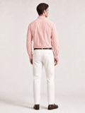 Camisa Raph Lauren Custom Fit Laranja Poney Marinho - LIVE - Henri Store