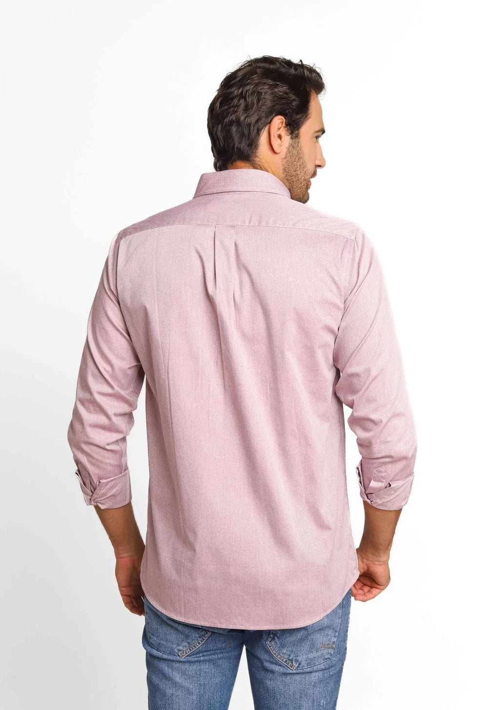 Camisa RL Custom Fit Listra Vermelha / Small Poney Marinho - Henri Store