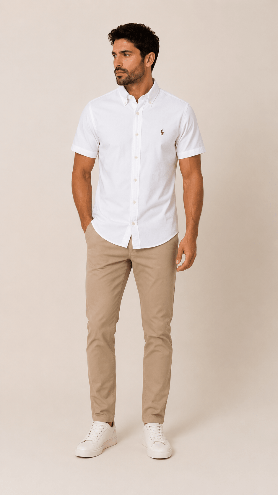 Camisa RL Custom Fit Manga Curta Poney Colorido - Henri Store