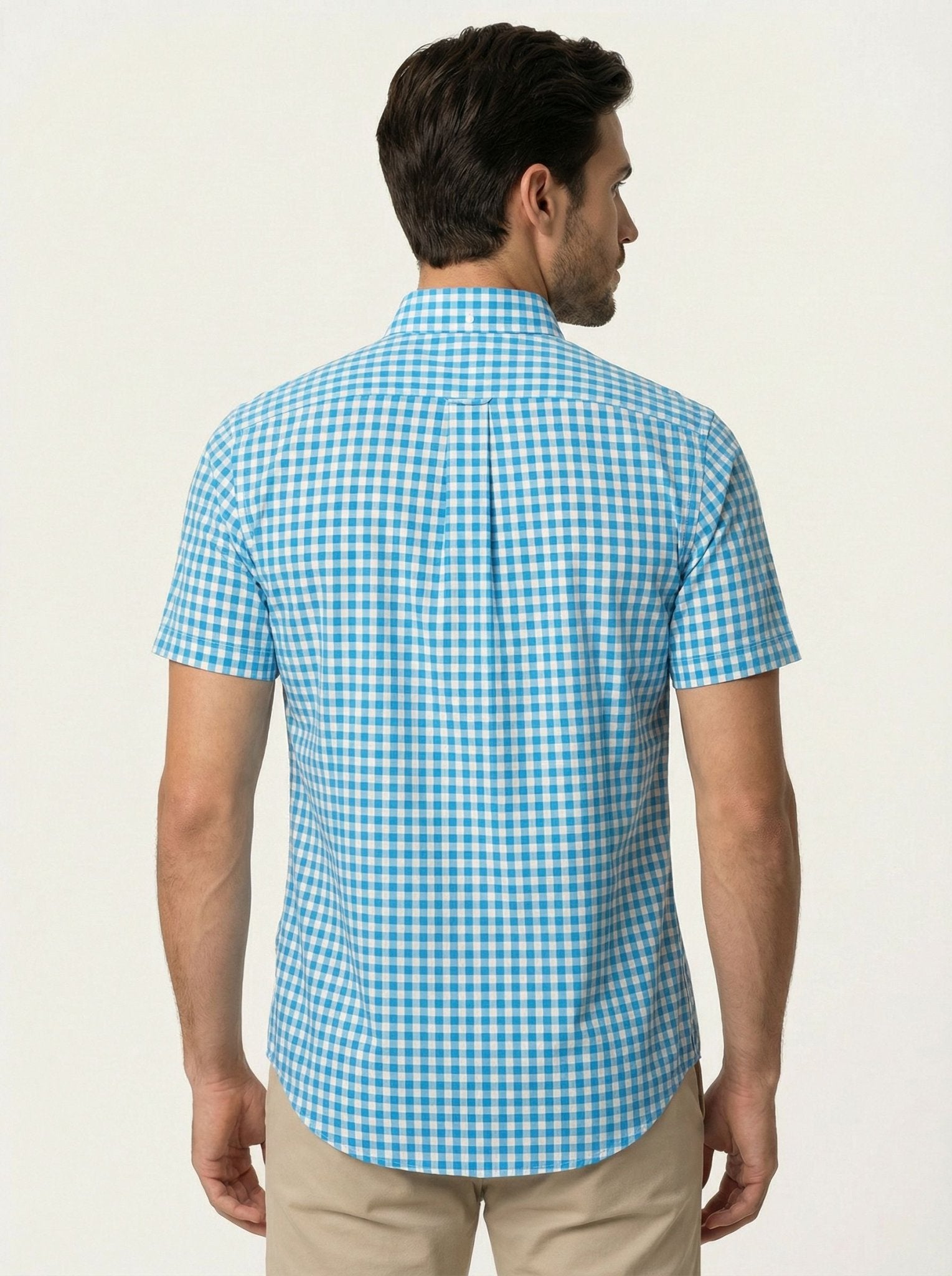 Camisa RL Custom Fit Manga Curta Xadrez - Henri Store