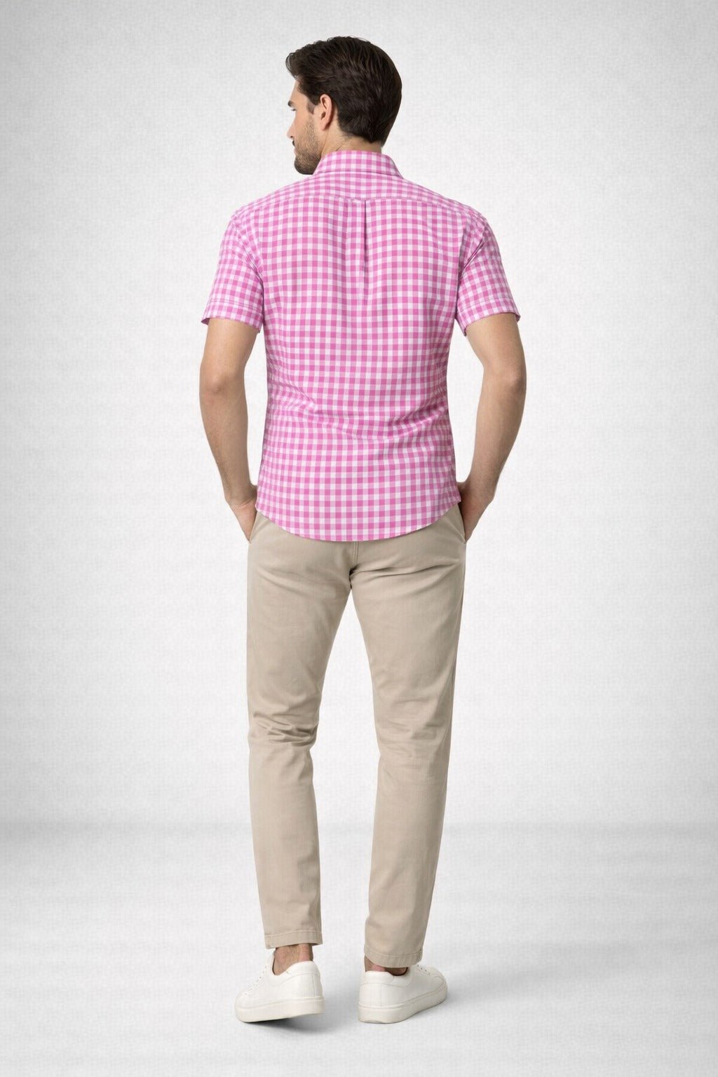 Camisa RL Custom Fit Manga Curta Xadrez - Henri Store