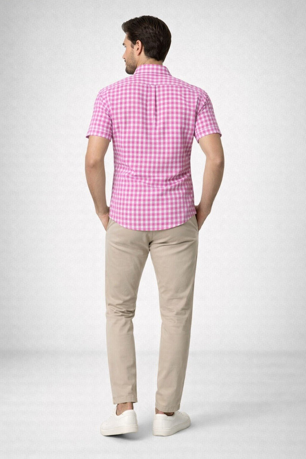 Camisa RL Custom Fit Manga Curta Xadrez - Henri Store